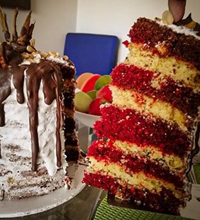 torta personalizada red velvet